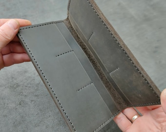 Leather  Wallet Pattern PDF and SVG, Long Wallet & Clutch template