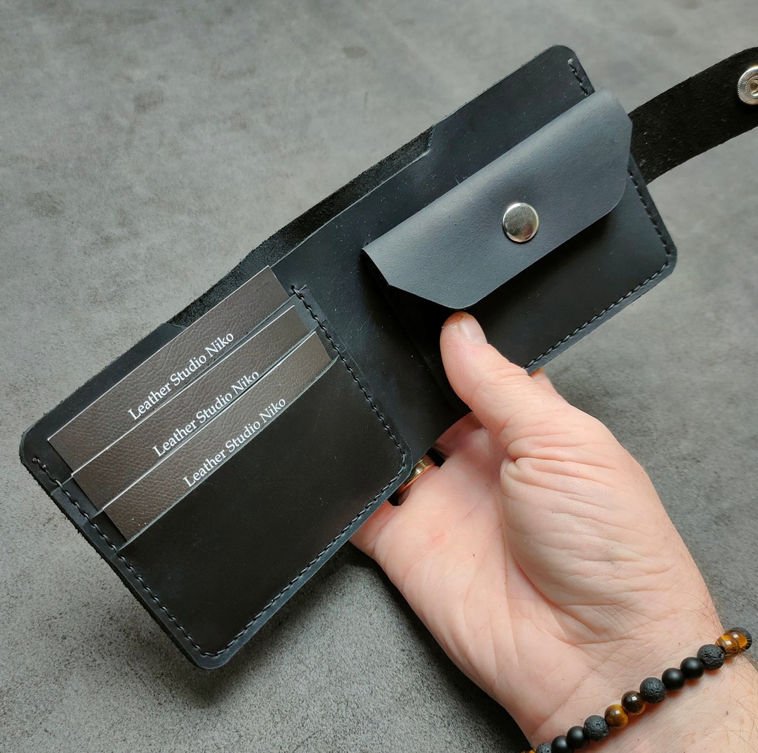 Leather Wallet Pattern PDF, Bifold Wallet Template PDF, Mens Wallet Pattern A4, Leather Bifold