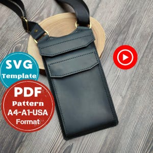 Modèle de sac en cuir, modèle de sac pour téléphone, modèle de sac pour homme, modèle de sac pour homme, sac pour homme en toile, maquette de sac pour téléphone, pdf de sac en cuir, sac pour homme svg
