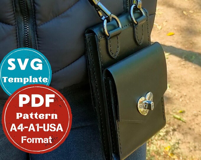 Cell Phone Bag Printable Sewing Pattern and Tutorial - PDF Download ...
