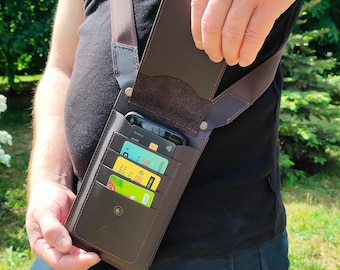 Leather Men's Shoulder Holster Bag Pattern (PDF)