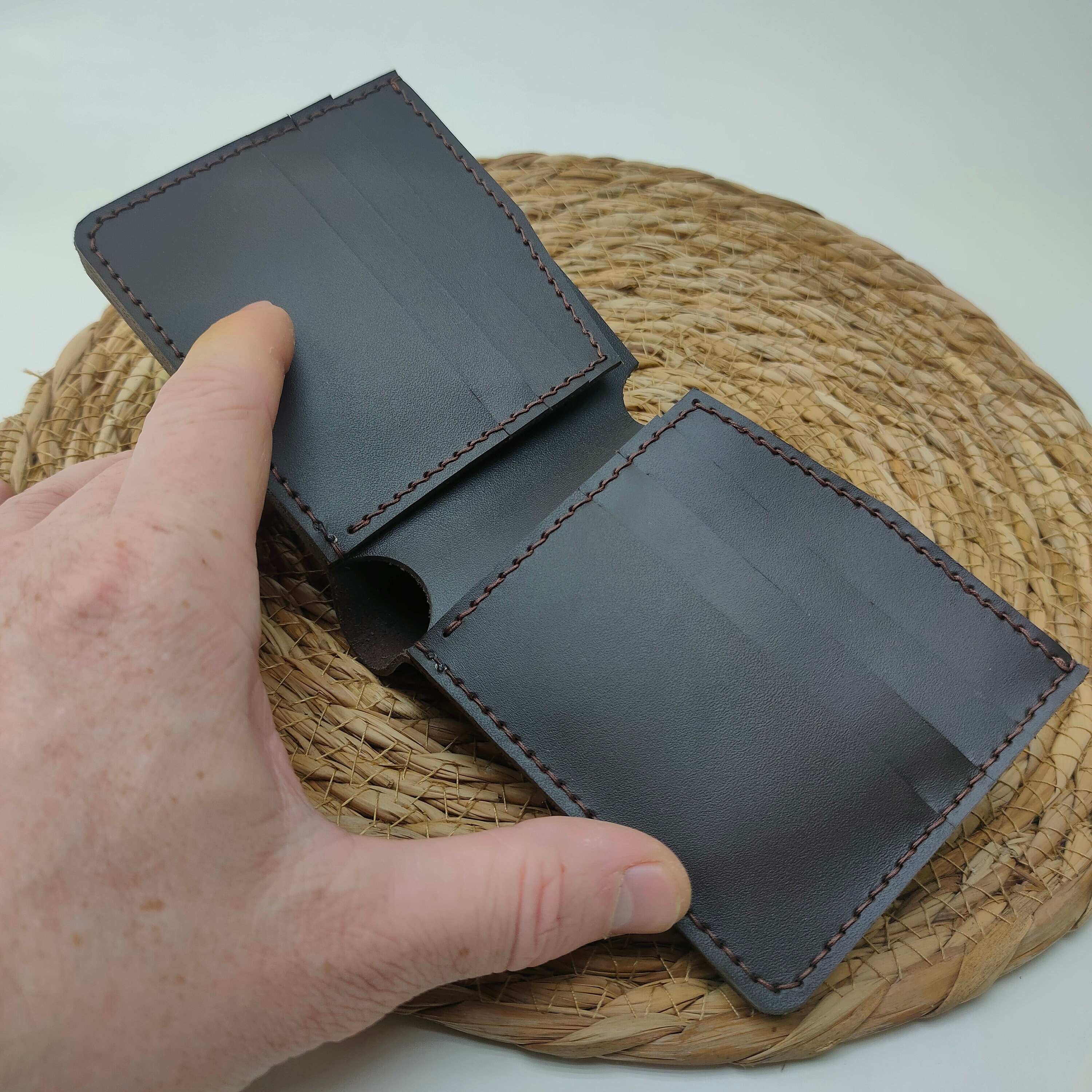 Leather Wallet Pattern PDF, Bifold Wallet Template PDF, Mens Wallet