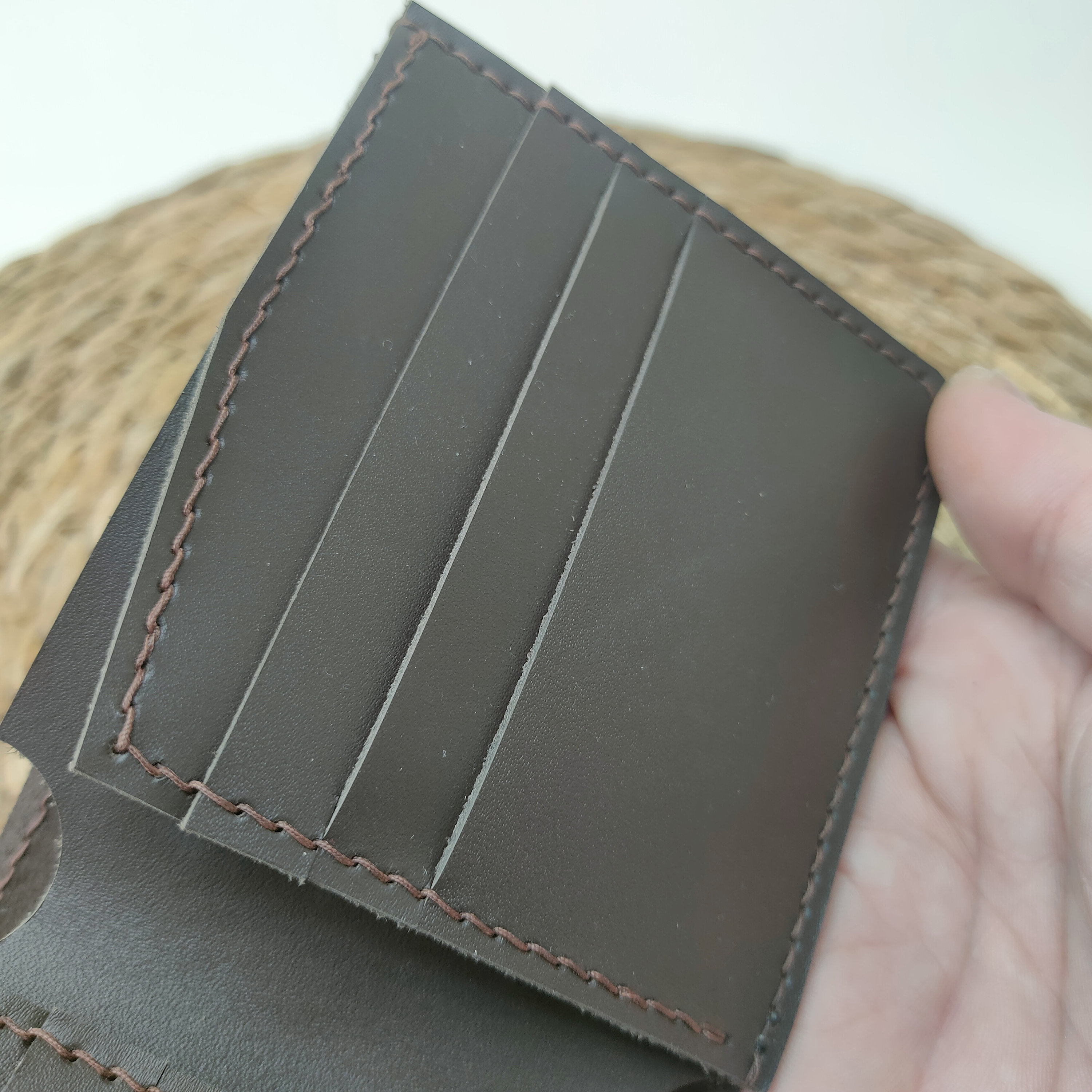 Leather Wallet Pattern PDF, Bifold Wallet Template PDF, Mens Wallet