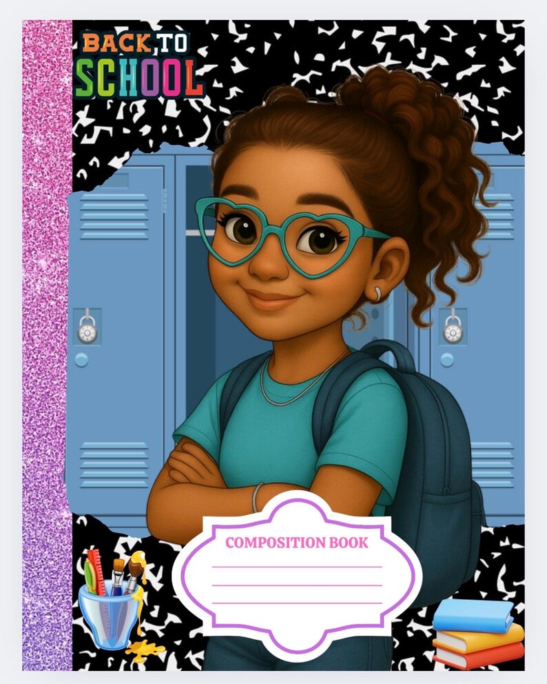 Editable School Composition Notebook Covers Bundle – 21 Designs - Etsy