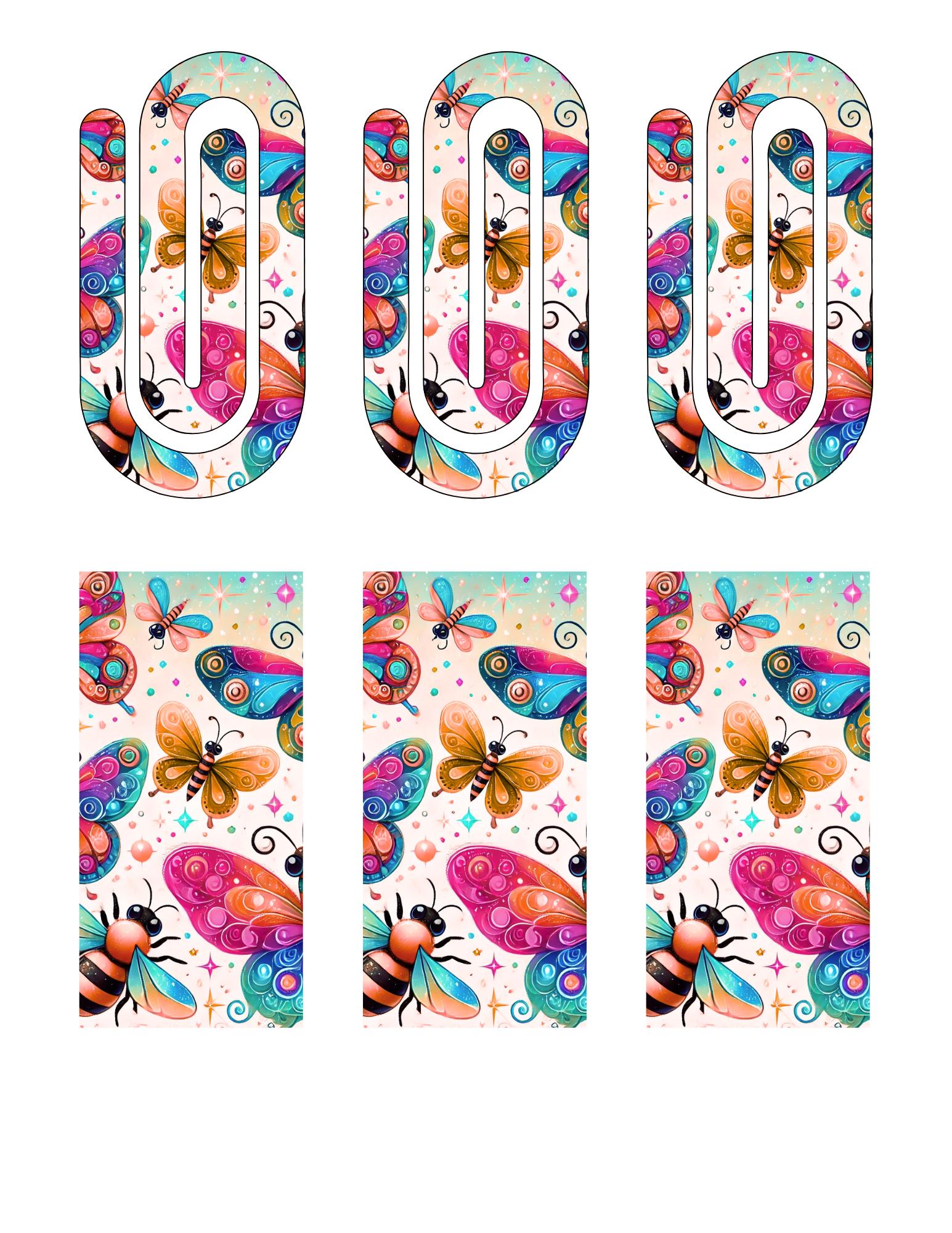Sublimation Jumbo Paperclip Designs – Animal Theme, Teacher Planner ...