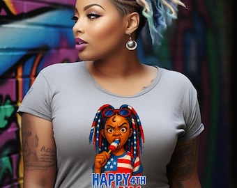 PNG de Black Girl Magic 4 de julio: Diseño afrocéntrico (Descarga digital)
