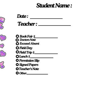 Cutesy School Envelope: Editable Back to School Printable (Digital Download)