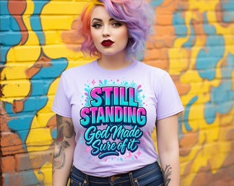 Still Standing Christian PNG: 2-Color Sublimation Design (Digital Download)