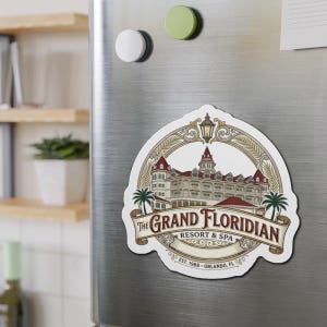 Grand Floridian Resort & Spa Die Cut Magnet | Victorian Hotel, Orlando Souvenir image 4