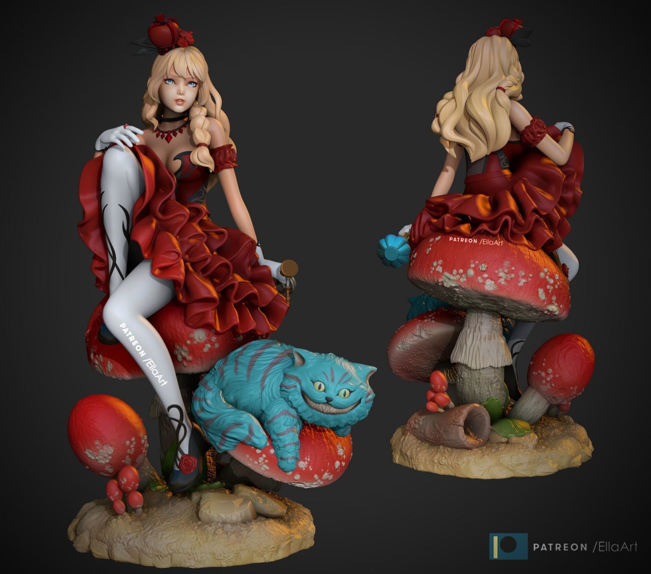 Japan Alice in Wonderland Ornament Set 
