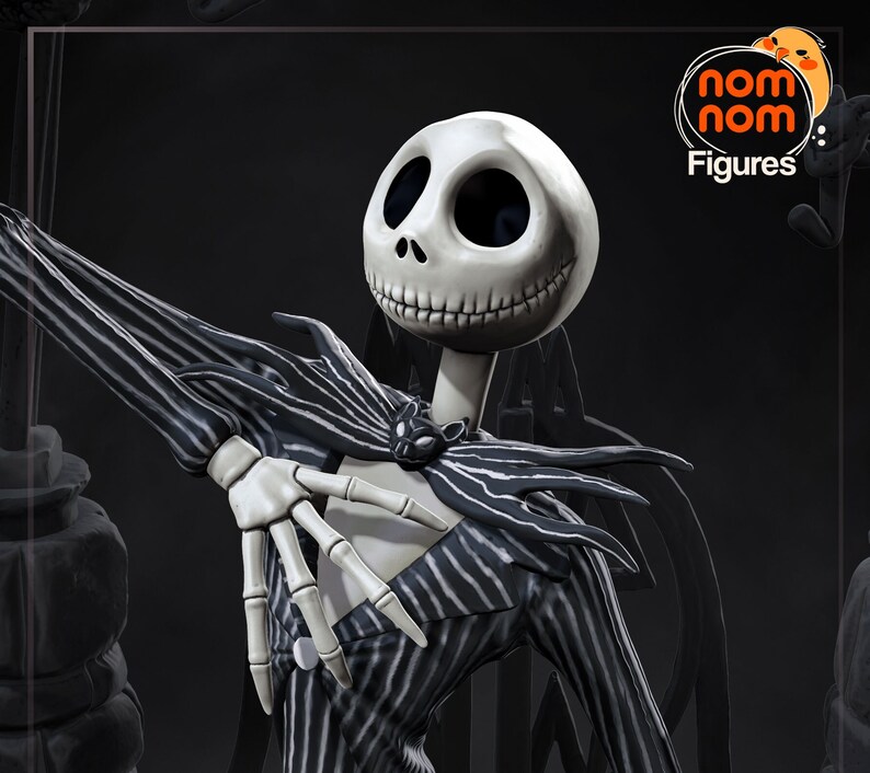 Jack Skellington STL, Jack Skellington 3D Model, Jack Skellington 3D ...