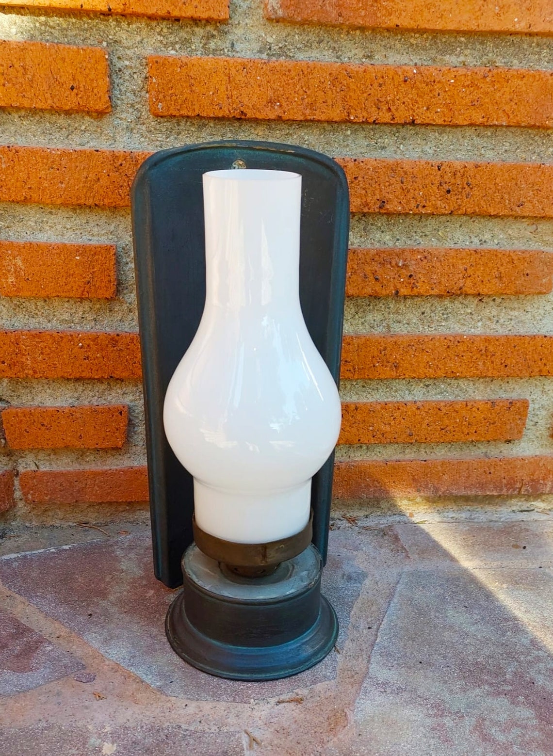 Wall Oil Lamp. Antique Kerosene Lamp. Vintage Spanish Lamp. Etsy