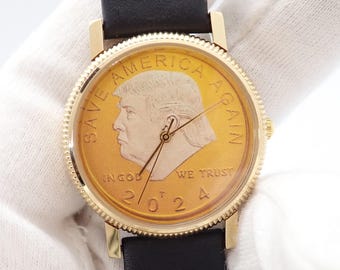 PRESIDENT TRUMP, 2024 &quot;Save America Again&quot; MAGA, 17 Election Men&#39;s Watch M-67