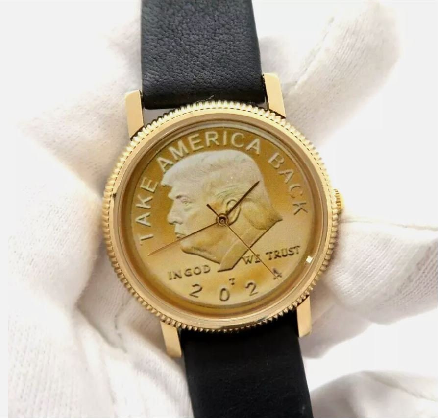 PRESIDENT TRUMP, 2024 "Take America Back" MAGA, 17 Election Men's Watch M-101