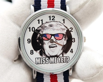 TRUMP 2024 "Miss Me Yet?" Election Custom MEN'S WATCH M-37