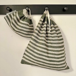 Zero waste food storage - 100% Linen sourdough bread bags - Reusable & Eco-Friendly Bread Storage - Sustainable Kitchen - House warming gift