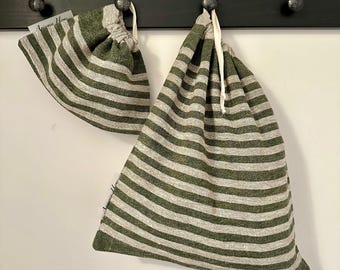 Zero Waste Aufbewahrung von Lebensmitteln - 100% Leinen-Sauerteigbrotbeutel - Wiederverwendbare und umweltfreundliche Brotaufbewahrung - Nachhaltige Küche - Einweihungsgeschenk