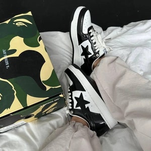 Bapesta Shoes With Box Bape Sta Black Shoes Men Sneakers Women Shoes Unisex Shoes image 3