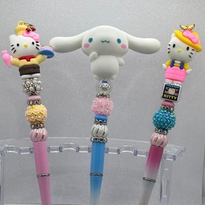 Character Beaded Pens, Handmade beaded pens for gifts, Unique beaded pens, Handmade beaded pens for journaling, Collector Pens