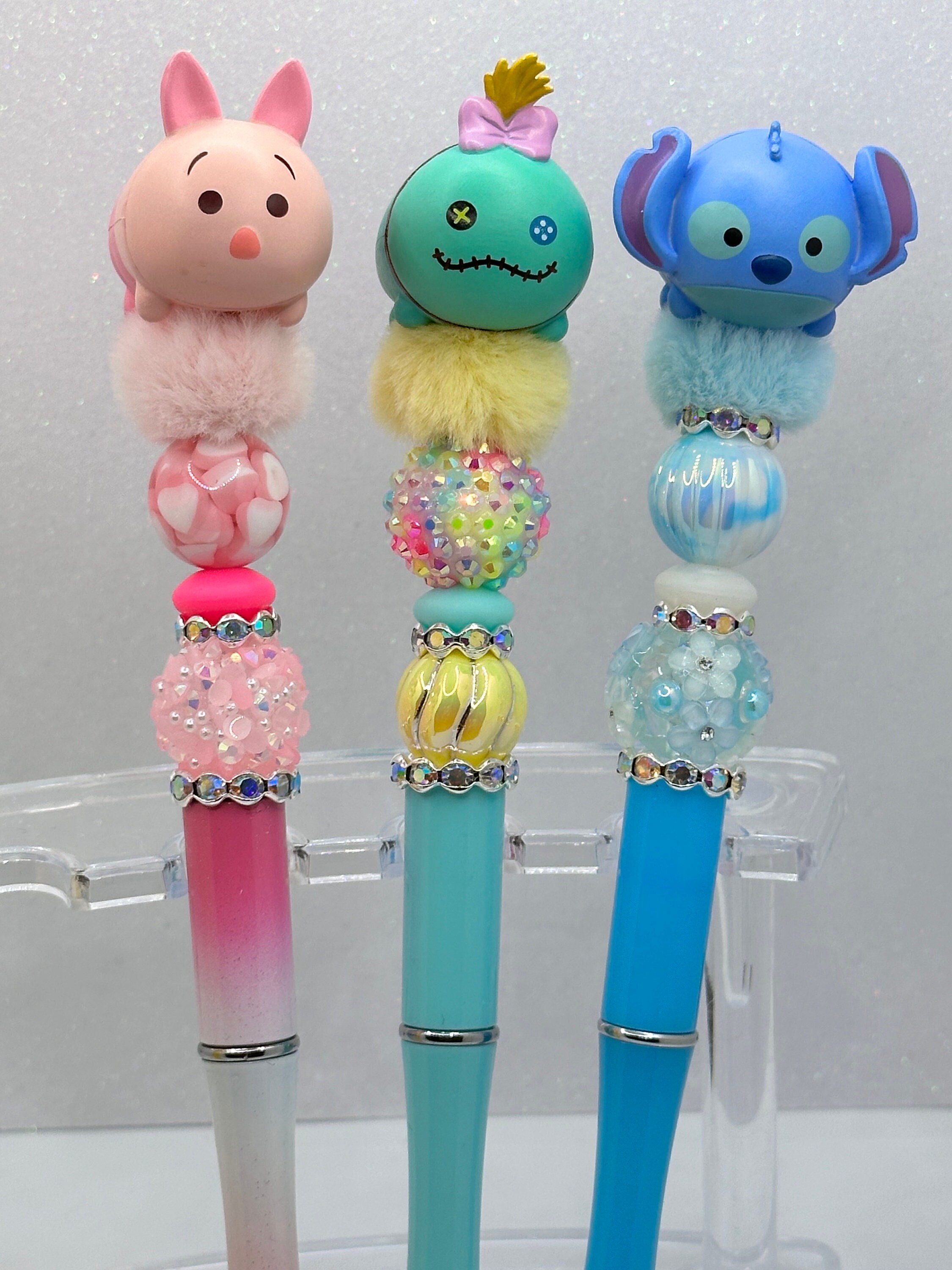 Character Beaded Pen: Handmade Rhinestone Pens for Gifting - Etsy