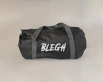 Leichte Sporttasche Blegh Fitness Gym Sportbag Metalmusik Heavymetal Merchandise metalcore Travelbag Barrelbag