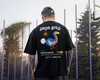 Dodo Bird T-Shirt | Extinct Animal Awareness Tee | Vintage Dodo Graphic Shirt | Save Wildlife Streetwear | Conservation Message Tee