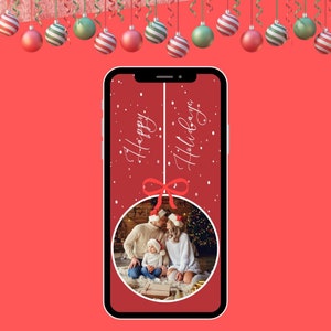 Bearbeitbare Weihnachtskarte | Weihnachtskarte mit Foto | Besondere Weihnachtskarte | Weihnachtsfotokarte Vorlage | Weihnachtskarte Vorlage