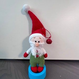 Hand Crocheted Jolly Santa Doll - A Delightful Christmas Gift