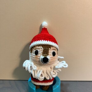 Handmade Christmas Crocheted Reindeer Doll - A Delightful Christmas Gift