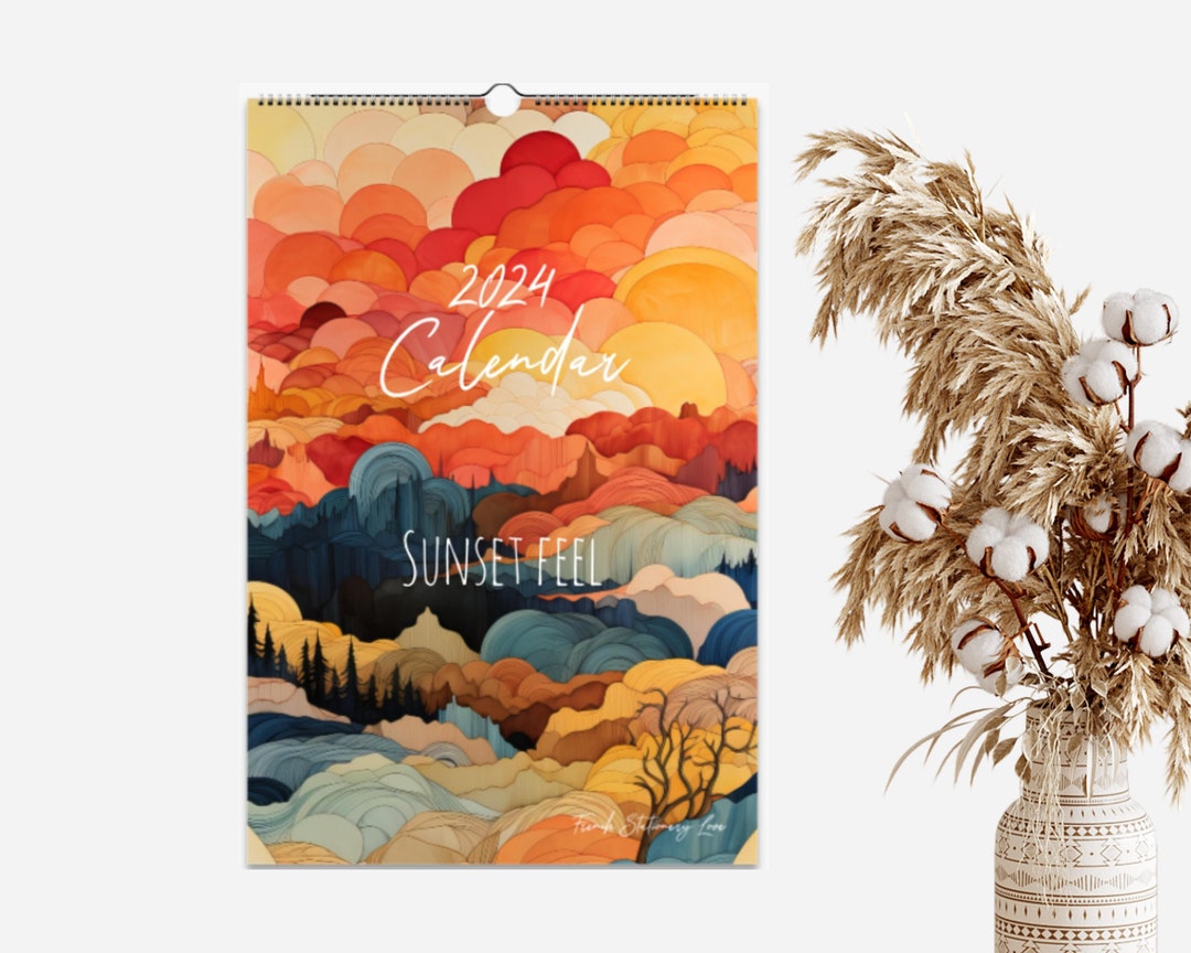 2024 Wall Calendar, 2024 Wall Calendar Art, Wall Calendar 2024