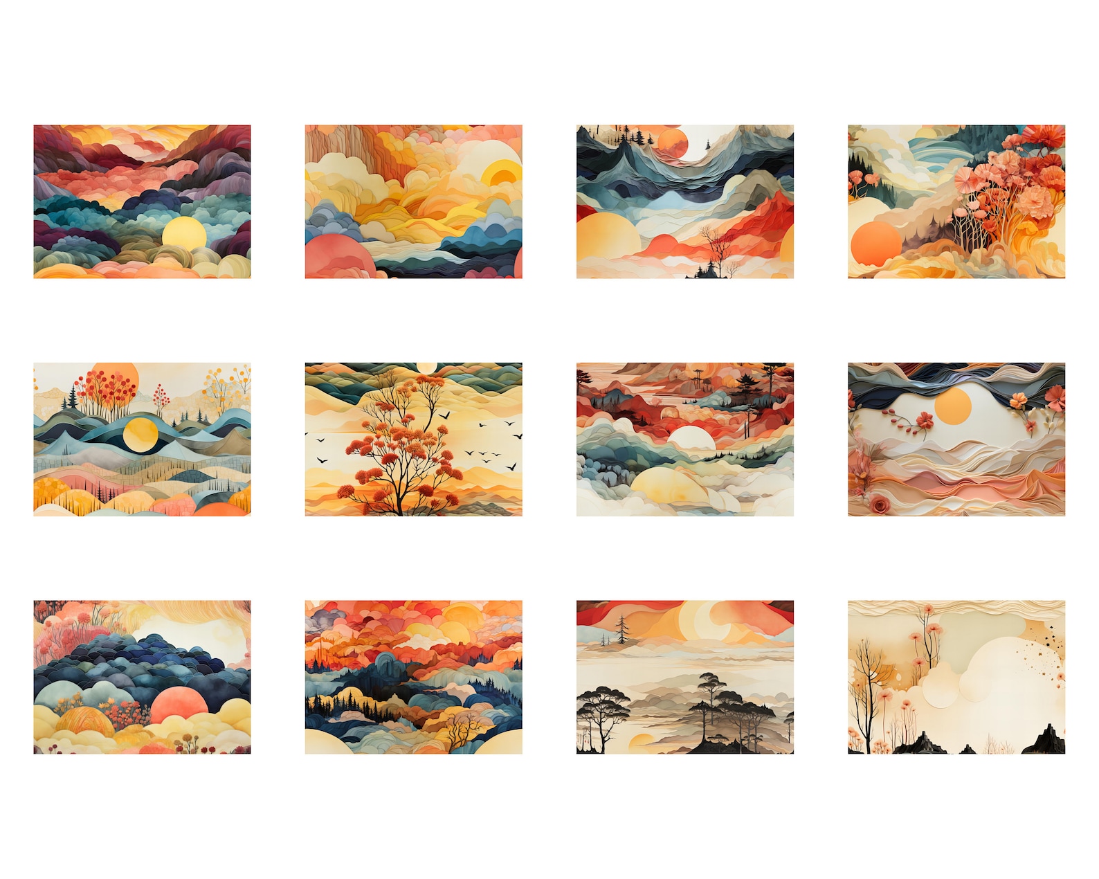 2024 Wall Calendar, 2024 Wall Calendar Art, Wall Calendar 2024