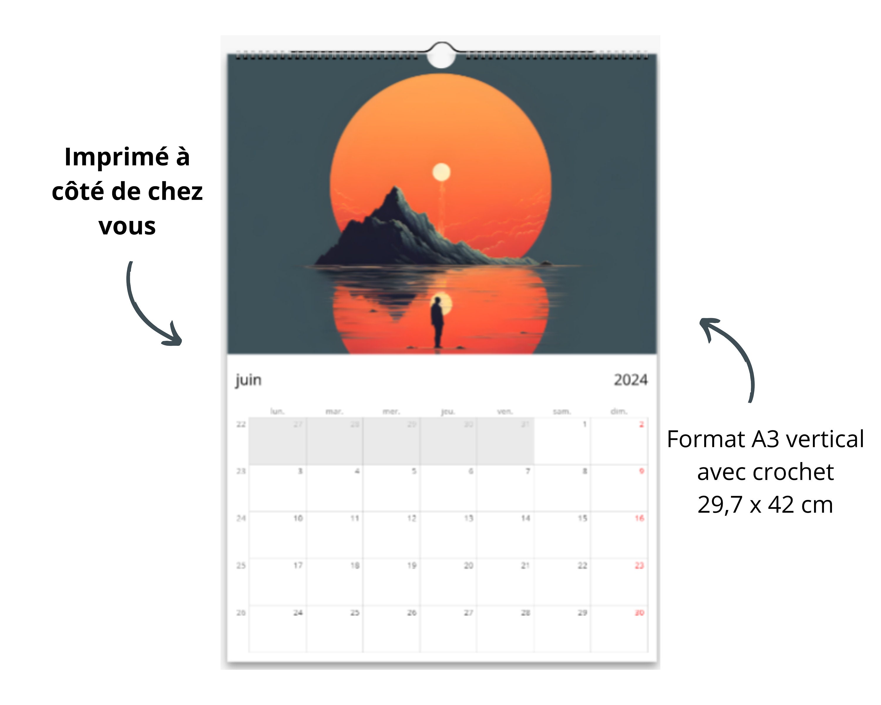 2024 Wall Calendar, 2024 Wall Calendar Art, Wall Calendar 2024