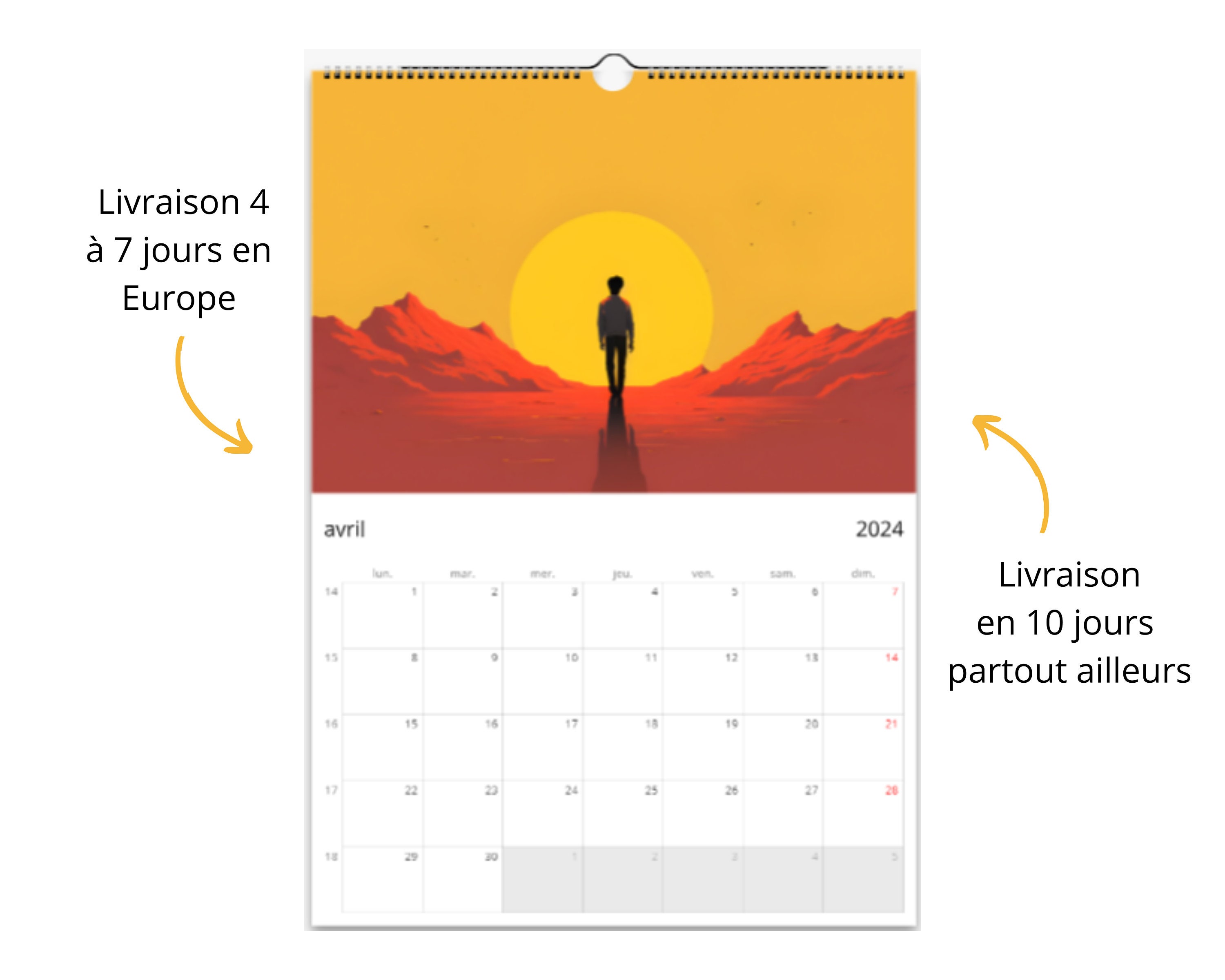 2024 Wall Calendar, 2024 Wall Calendar Art, Wall Calendar 2024