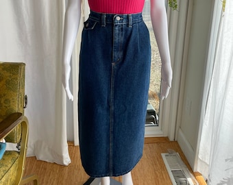 Vintage 1980’s Vivaldi Jeanswear Denim Skirt