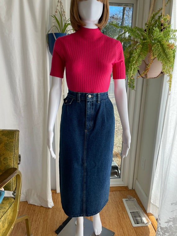 Vintage 1980’s Vivaldi Jeanswear Denim Skirt