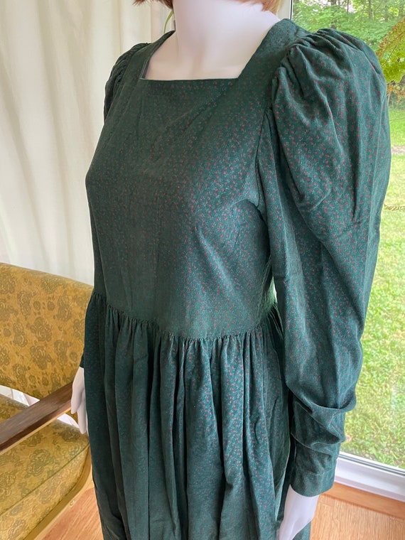 Vintage Laura Ashley Corduroy Dress US 8 - image 4