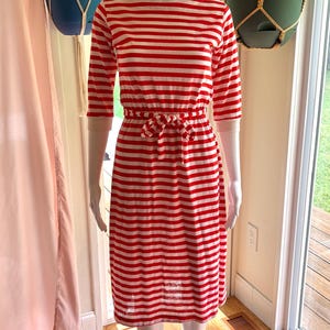 Vintage 1980’s Mike Webb Red Striped Dress