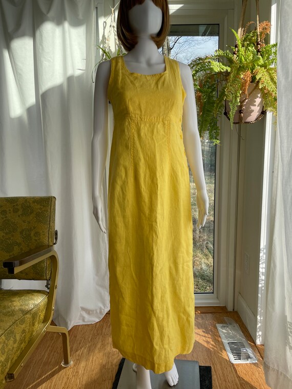 Vintage 1990’s Yellow Linen Sundress