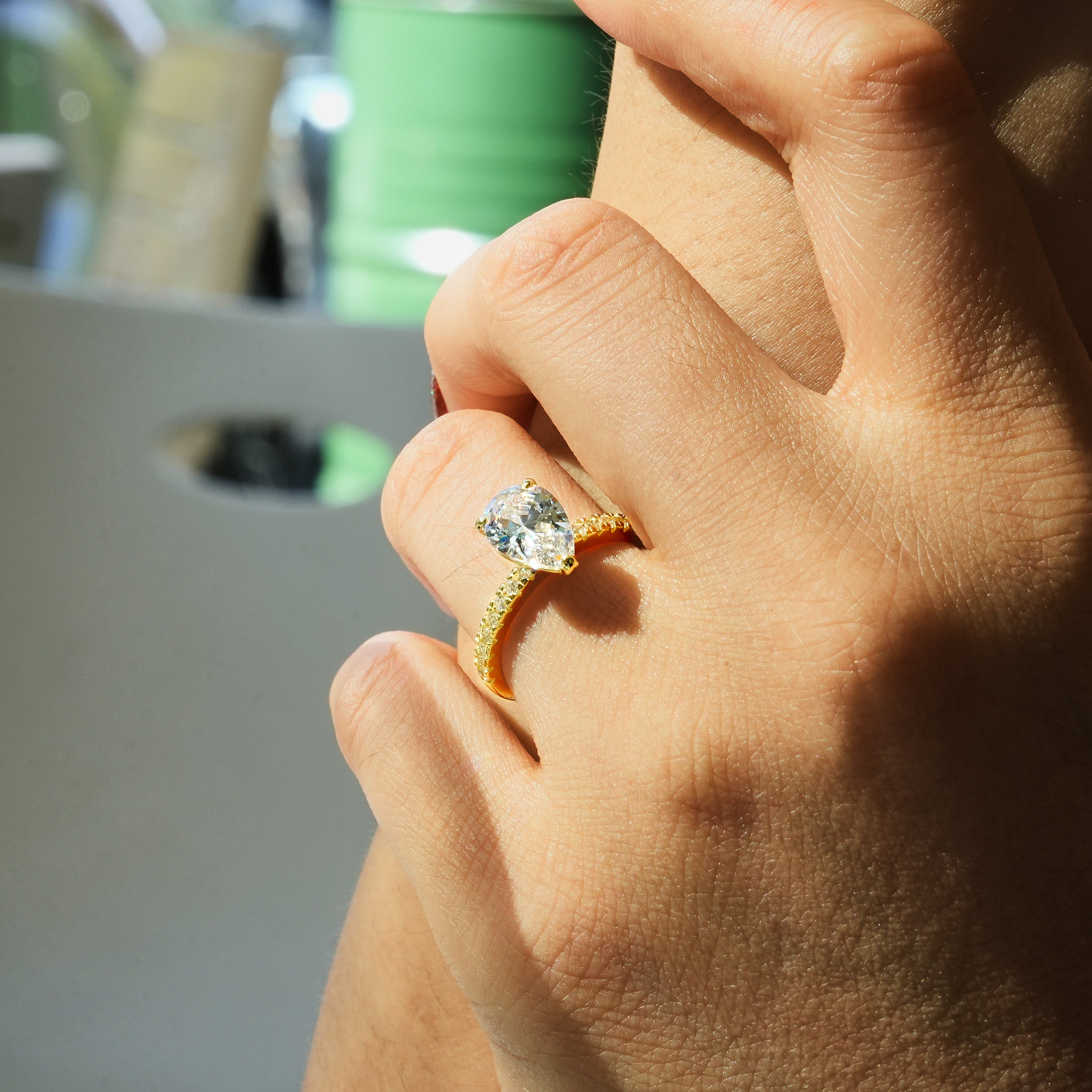 3/4 Carati D SI1 Brillante Diamante Fidanzamento Ring Tondo Taglio 18K 3/4 Carati D SI1 Brillante Diamante Fidanzamento Ring Tondo Taglio 18K