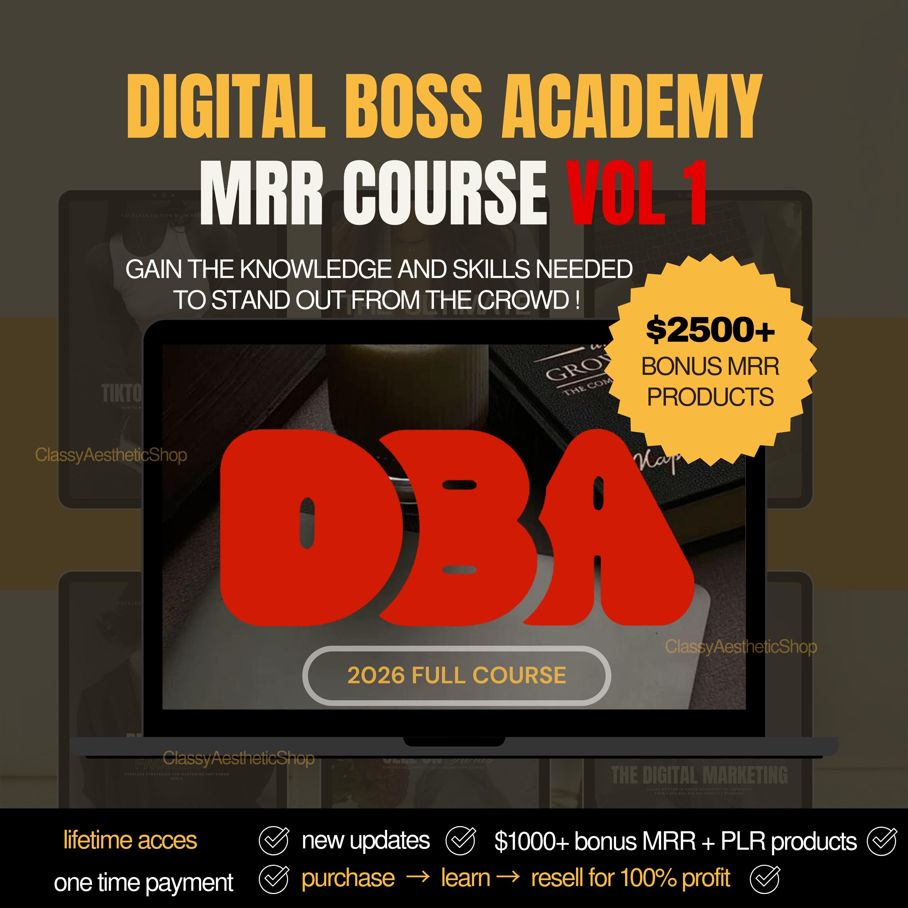 Digital Marketing Course With Master Resell Rights MRR PLR | DBA ...