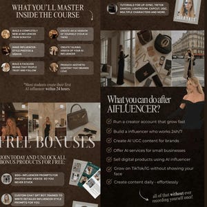 ai course, faceless ai, ai influencer, how to make money, make money online, membership, passive income, affiliate marketing, online marketing, influencer, influencer marketing, instagram influencer, content creator, best seller, digital course, ugc content