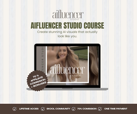 Aifluencer Studio Digital Marketing Course,  AI Content for Influencers & Creators, Faceless UGC, AI Visual Branding Guide, Faceless Reels