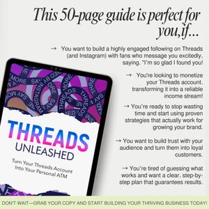 Threads marketing guide How to make money on Threads  Grow your business on Threads Increase followers on Threads Social media marketing for business | Digital marketing for entrepreneurs Threads strategy for success  Make money online with Threads