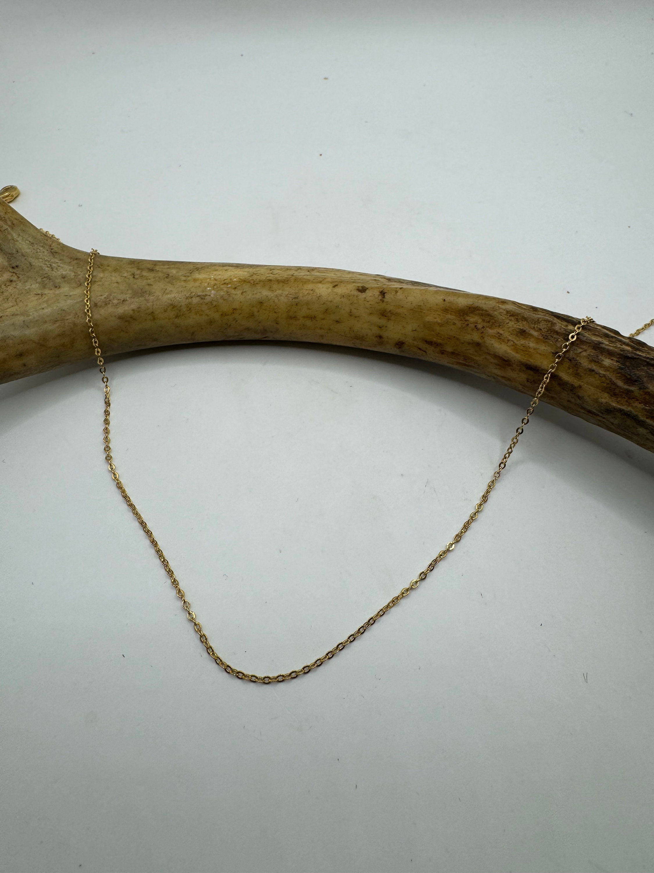 Vintage 9k Gold Filled Link Chain Necklace
