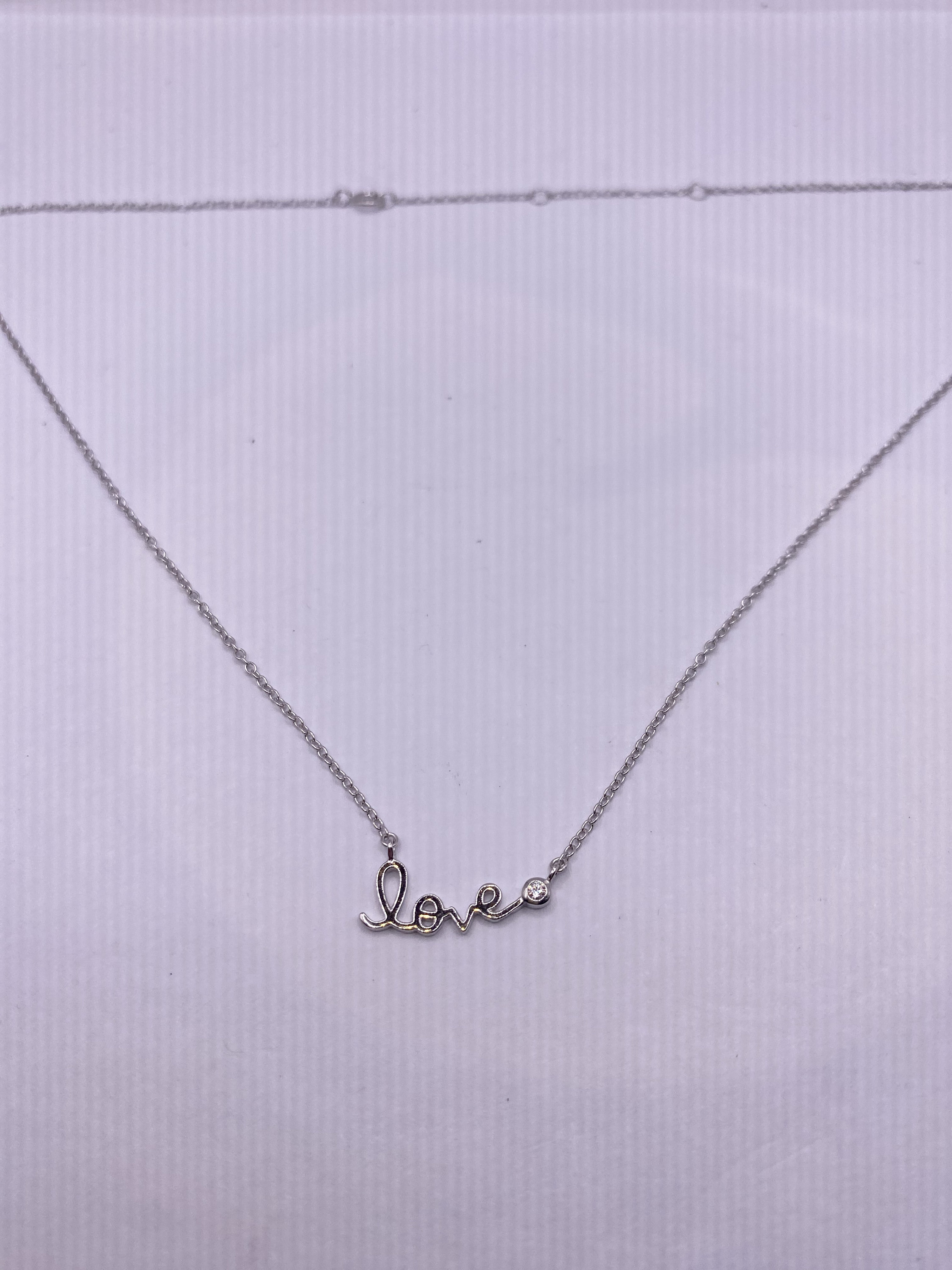 4mm Groovy Italian Chain Initial Heart Necklace in Sterling Silver