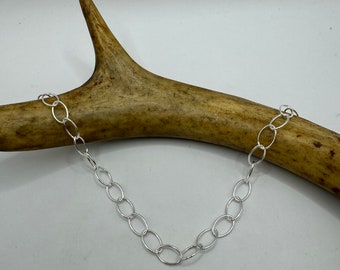 Vintage Sterling Silver Link Chain Necklace