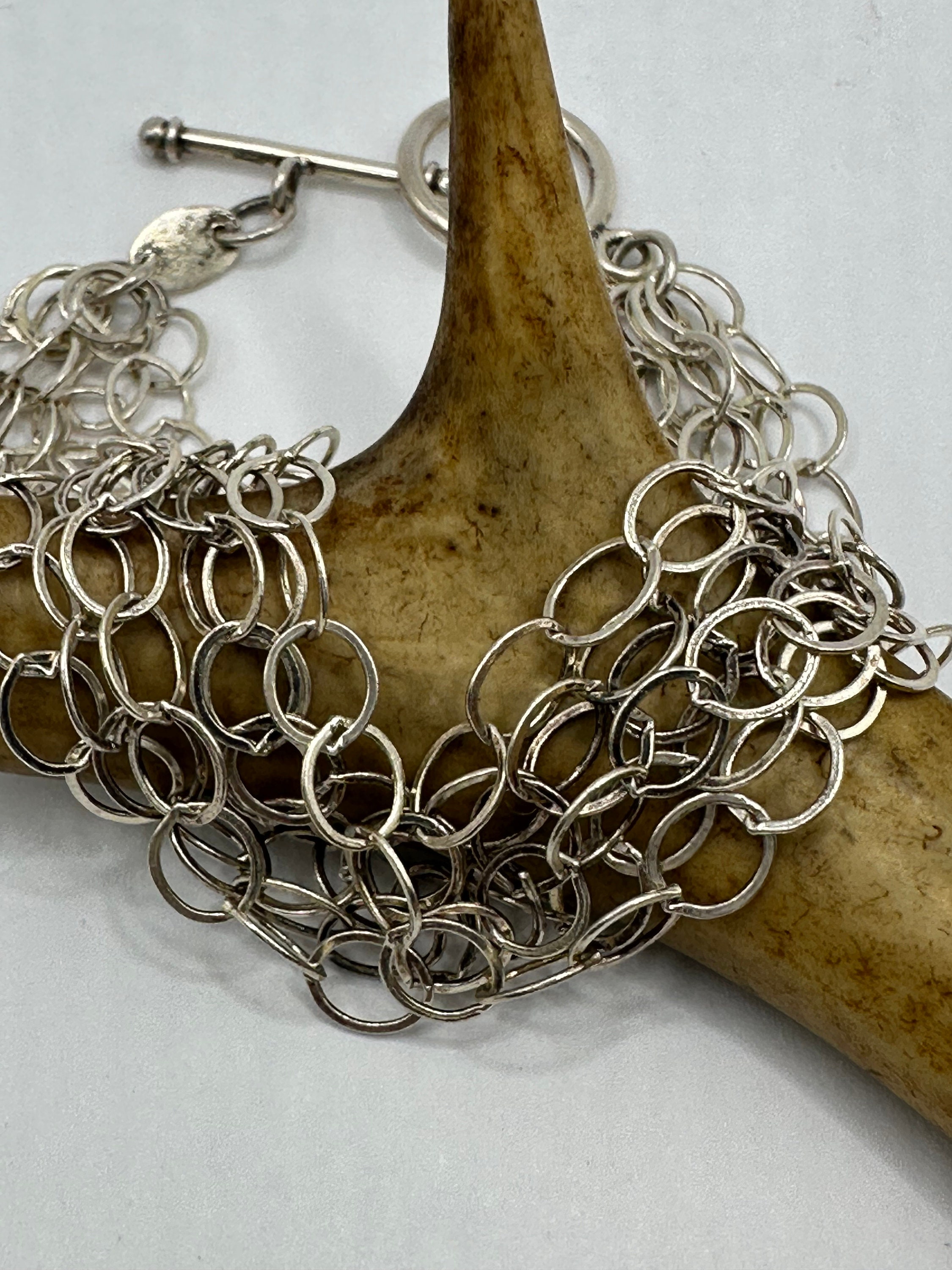 ヴィンテージ メッシュブレスレット 925 スターリングシルバー - Etsy 日本