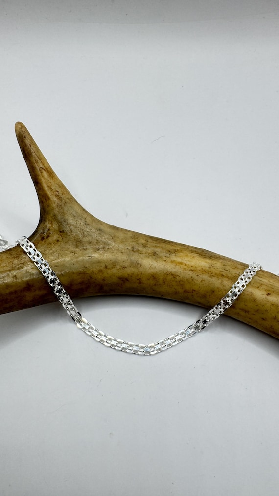 ヴィンテージ メッシュ シルバー ブレスレット 925 スターリング