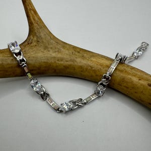 ヴィンテージ　ファイアオパール　ブレスレット ヴィンテージ ブルー ファイア オパール キュービックジルコニア