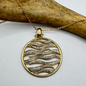 Vintage White diamond 925 Sterling Silver Necklace - Antique Design
